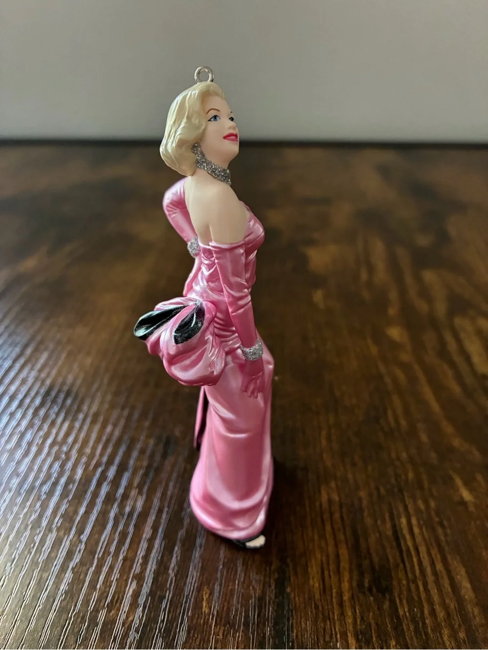 Hallmark Pink Marilyn Monroe Ornament with Silver Accents